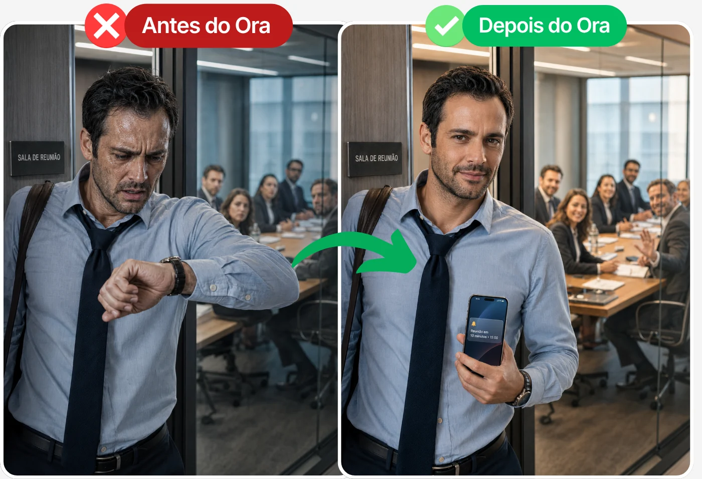 Antes e depois do Ora: da cabeça cheia à cabeça leve