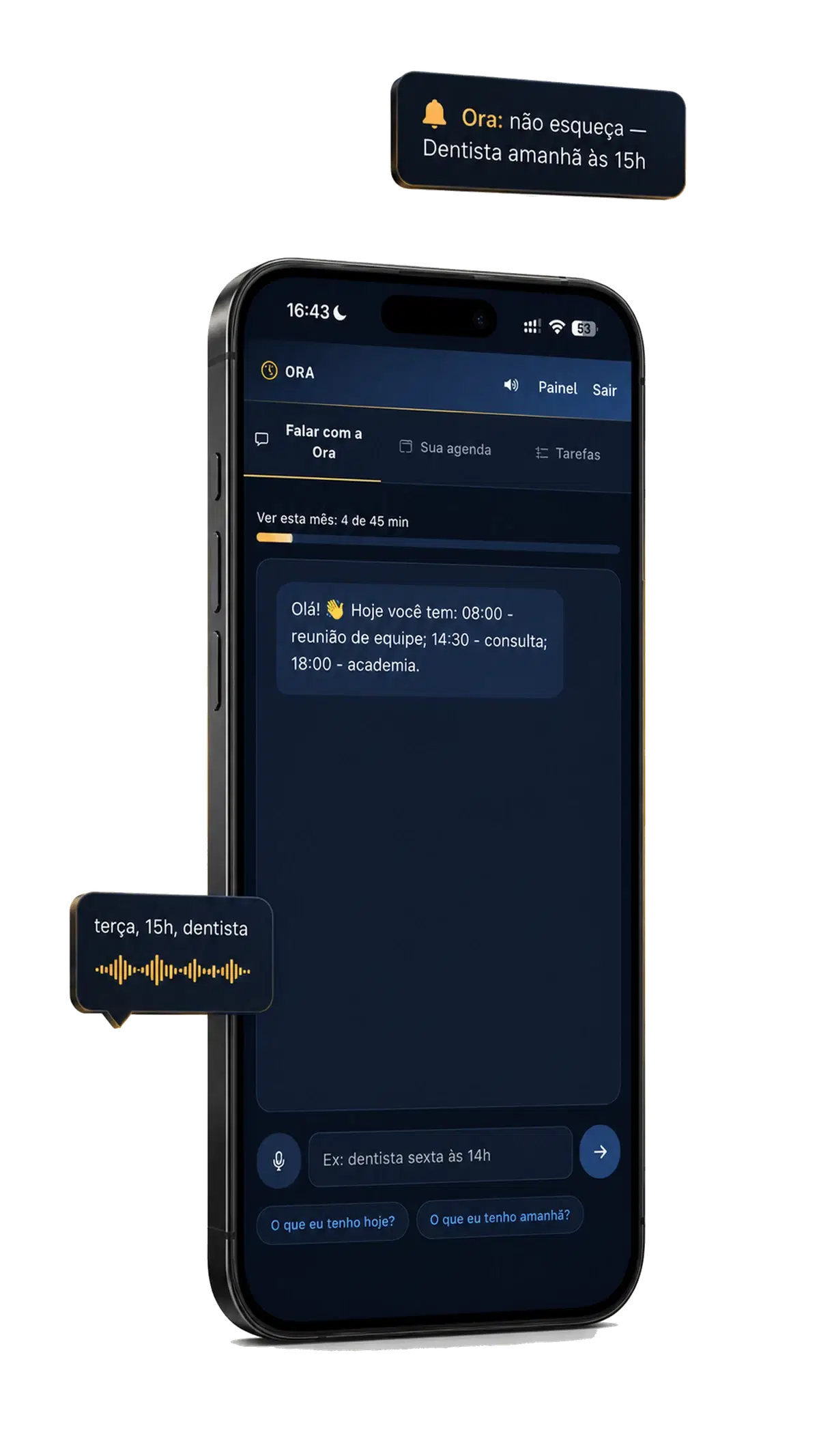 App Ora — Sua Segunda Memória