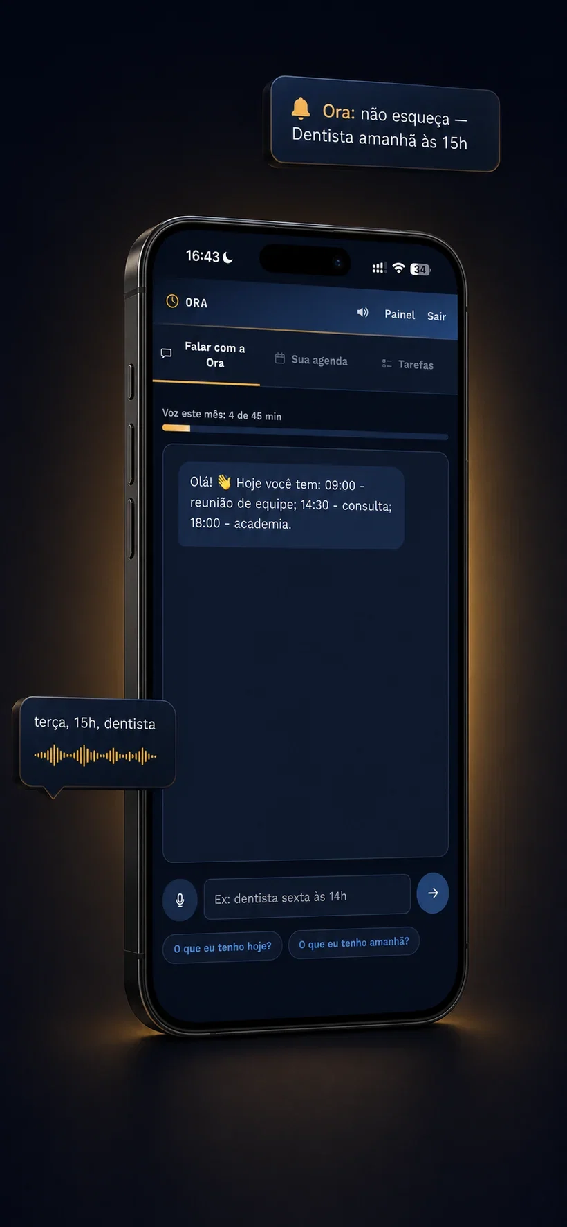 App Ora — Sua Segunda Memória