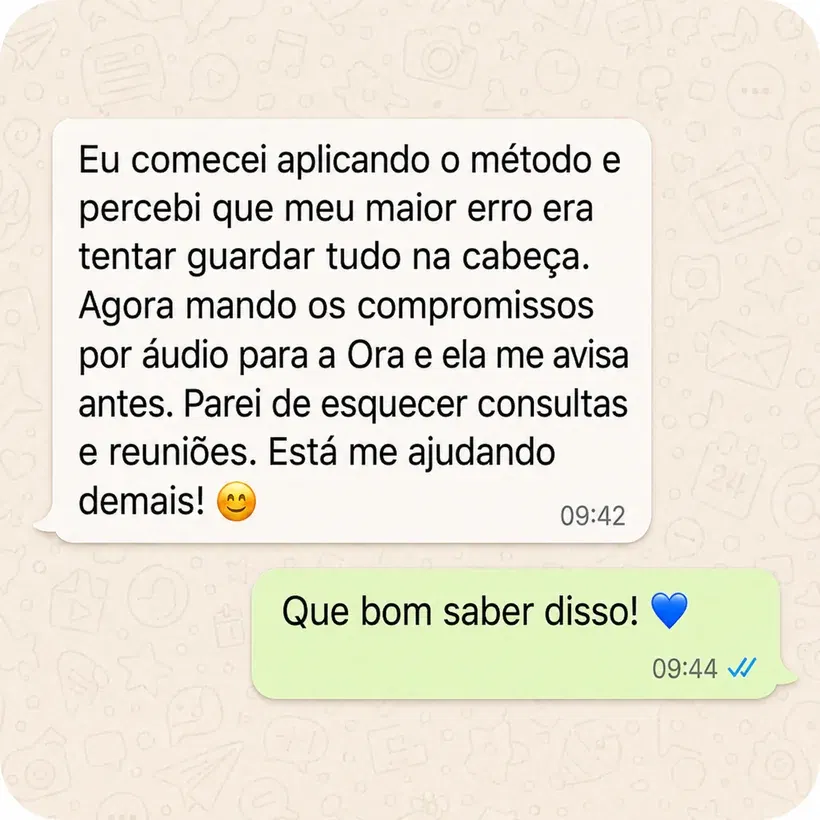 Depoimento de cliente da Ora
