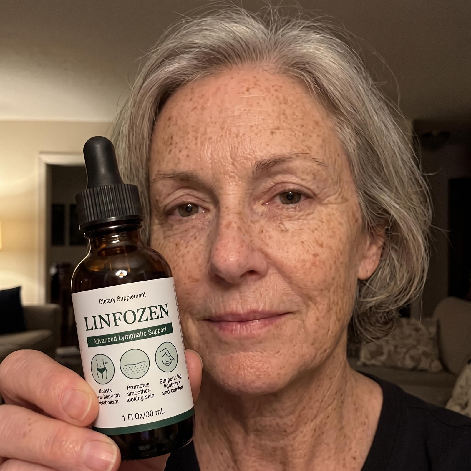 Susan M. holding Linfozen