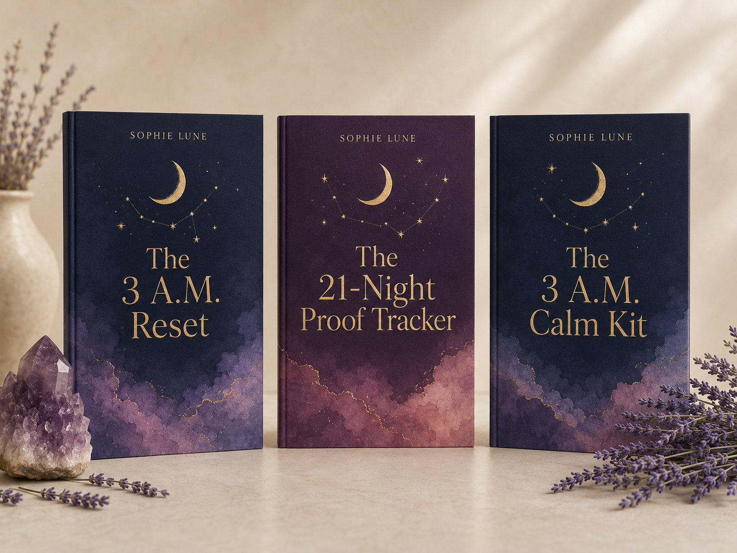 The 3 A.M. Reset, the 21-Night Proof Tracker, and the Calm Kit