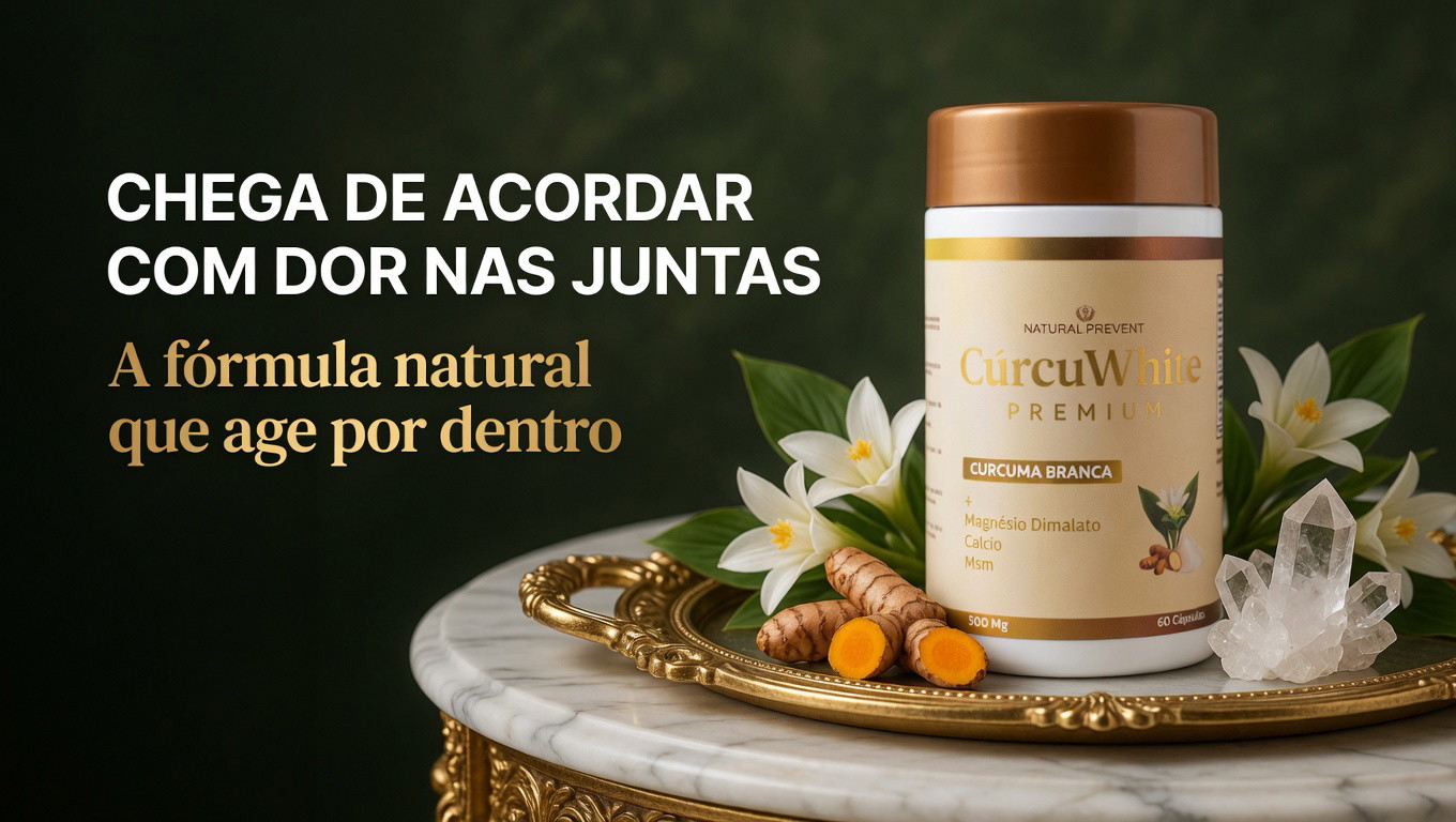 CurcuWhite Premium - Chega de acordar com dor nas juntas