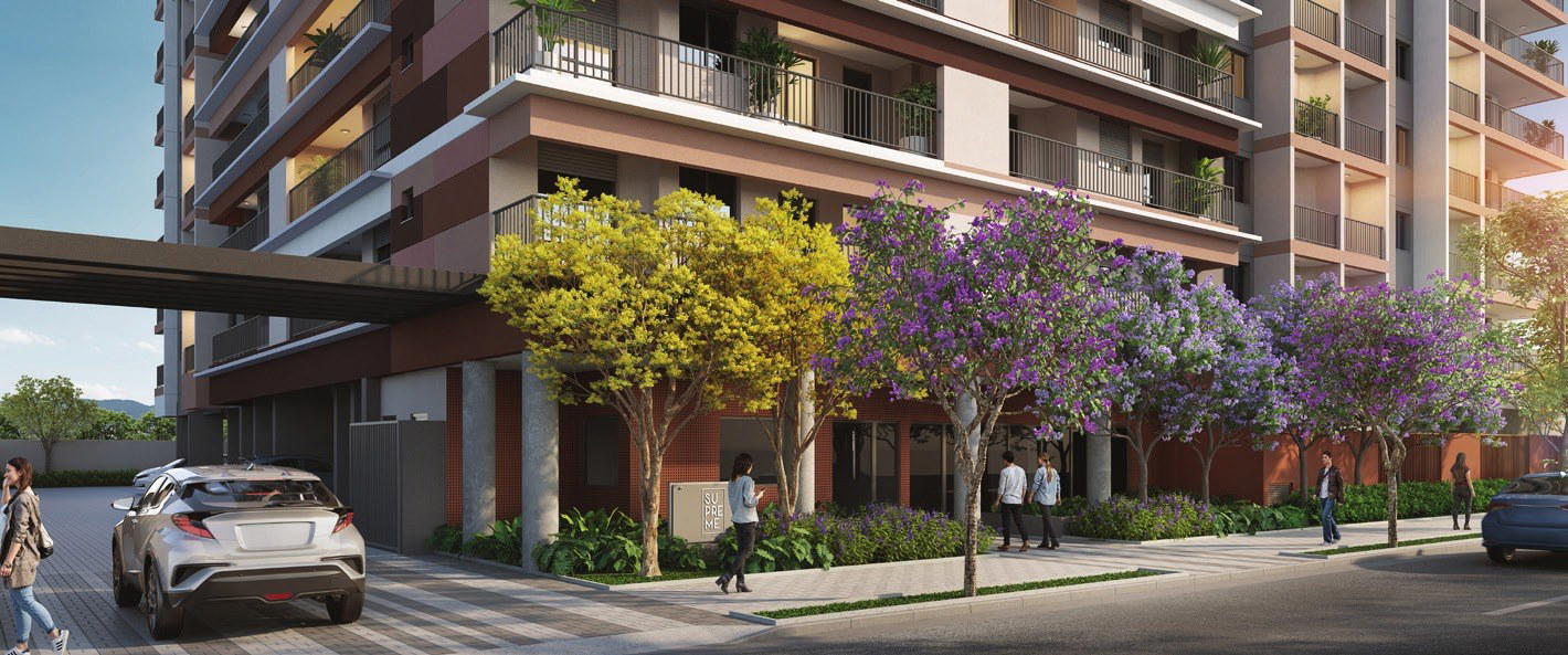 Fachada do Supreme Vila Romana, empreendimento Cury na Vila Romana