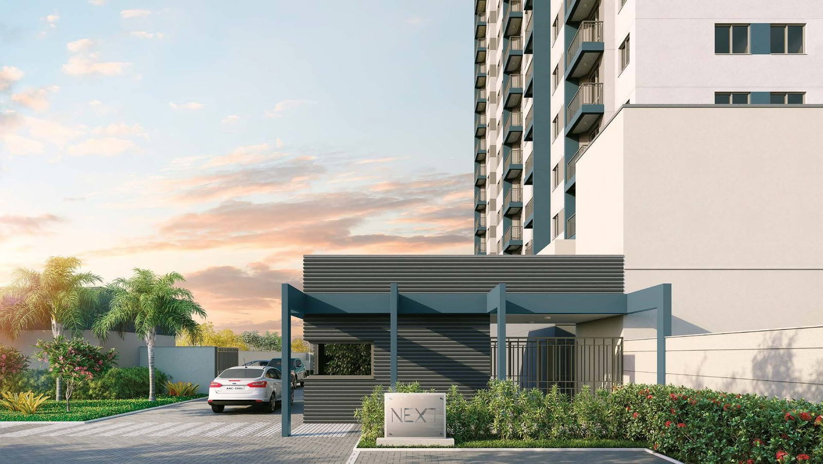 Fachada do Next Guarulhos, empreendimento Cury em Guarulhos