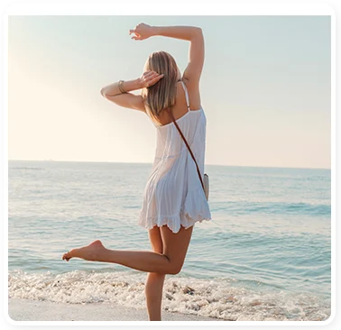 Woman enjoying an active lifestyle