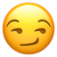 smirk-smirking face