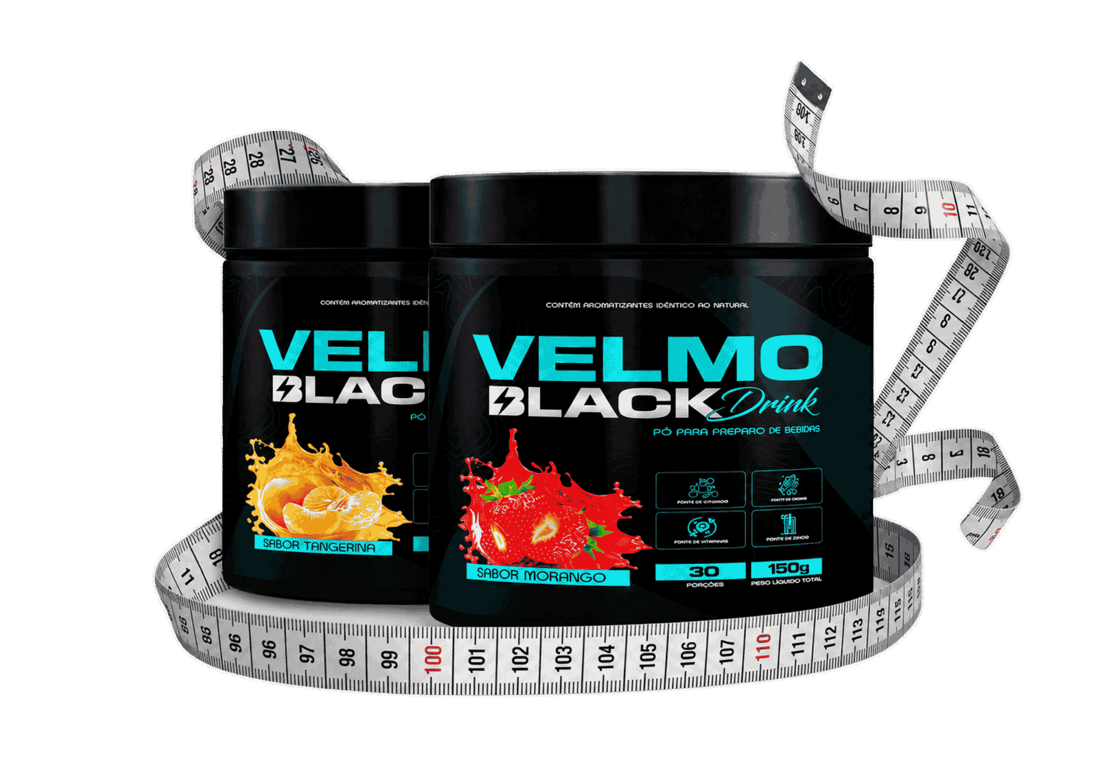 Velmo Black Drink morango