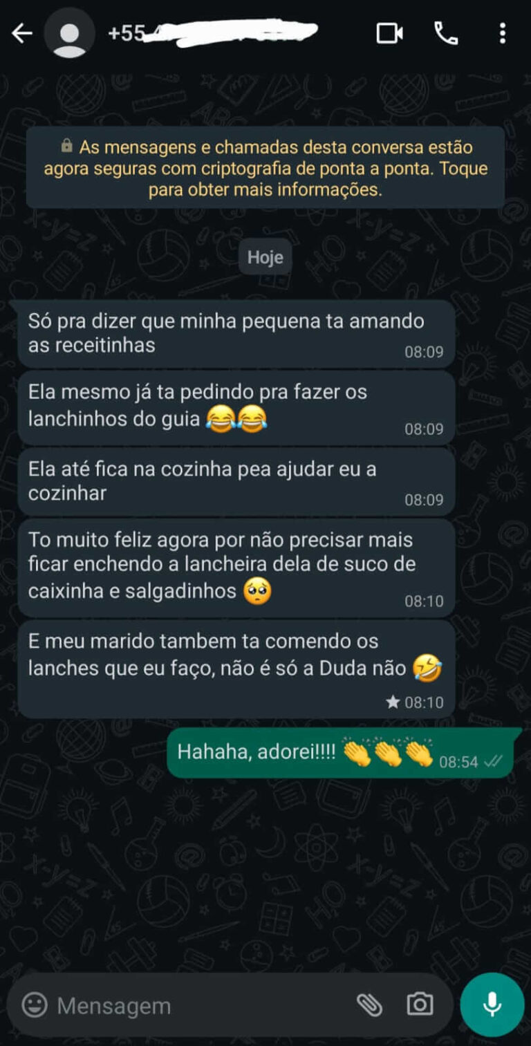 Depoimento de cliente 2 sobre o Lanchinhos da Alegria