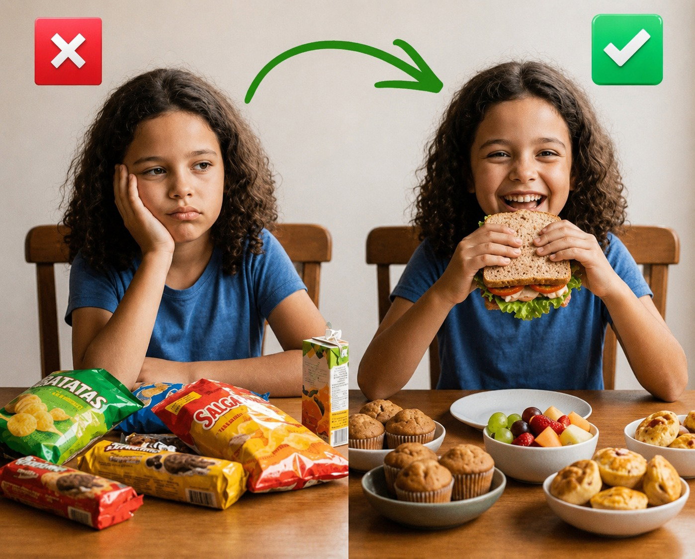 Healthy Snacks: Before & After