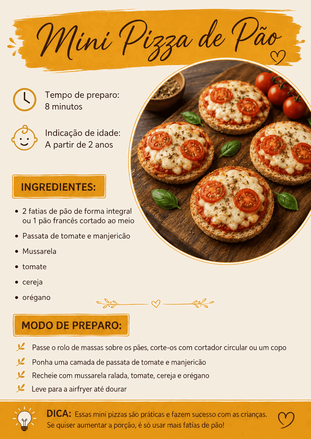 Receita de lanchinho saudável 3
