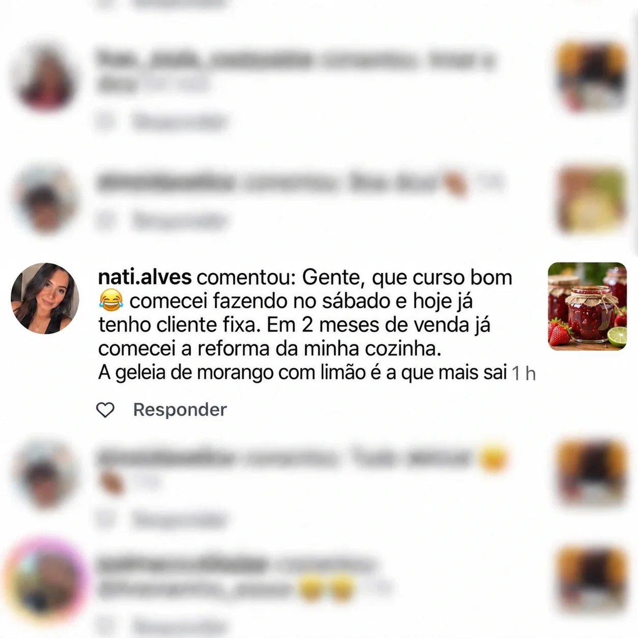Depoimento de Nati Alves — Cliente fixa em 2 meses