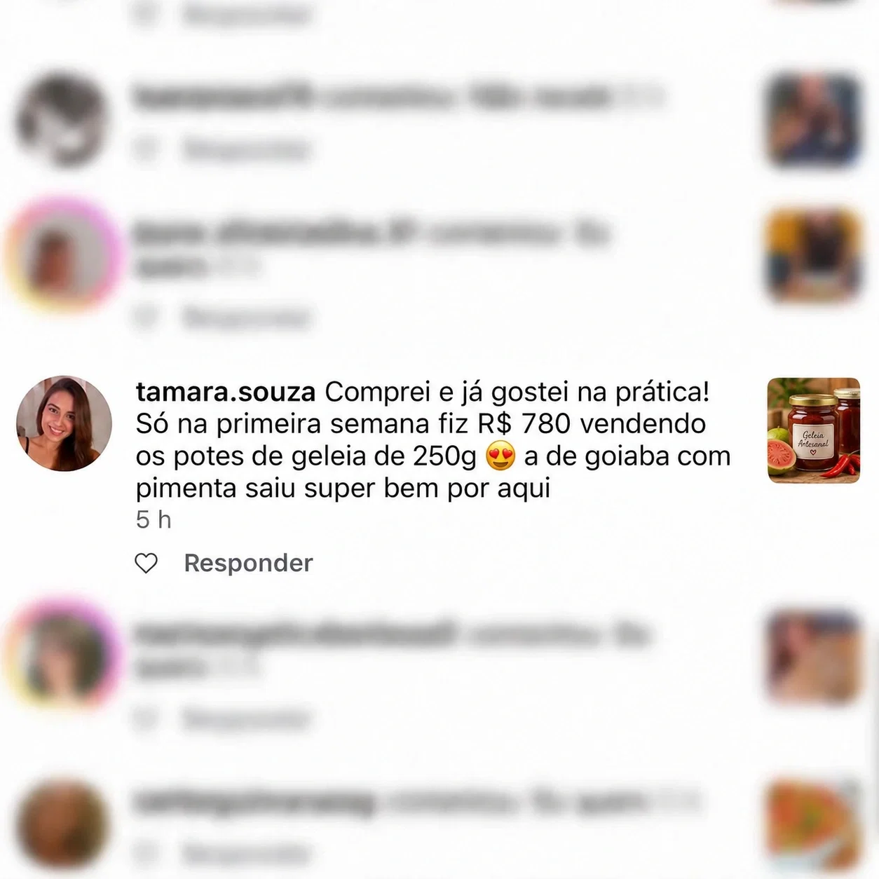 Depoimento de Tamara Souza — R$780 na primeira semana