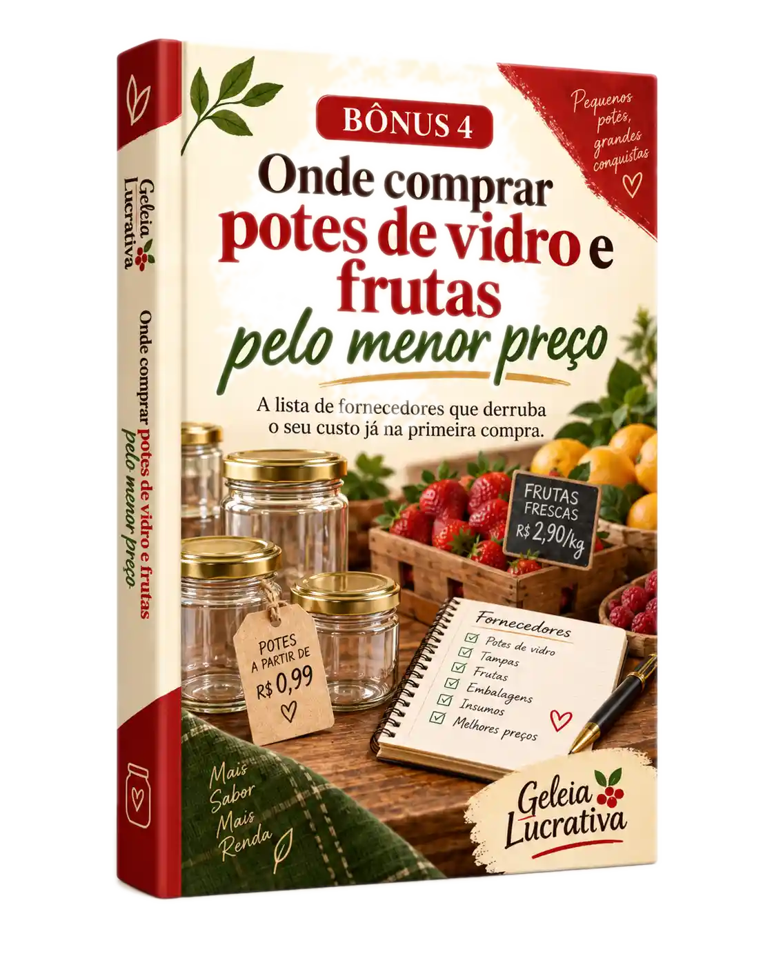 Bônus 4 — Onde comprar potes de vidro e frutas pelo menor preço