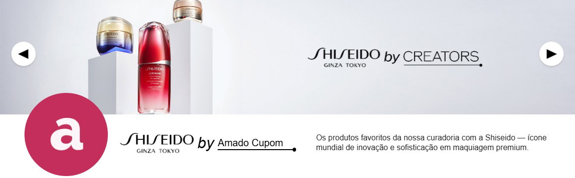Parceria amadocupom e Shiseido