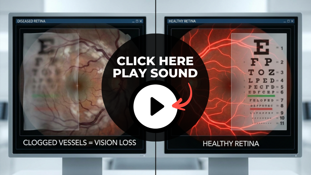 Abstract representation of eye health and micro-circulation
