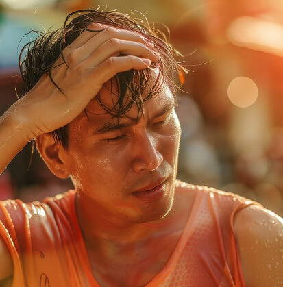 Testing hydration under physical stress