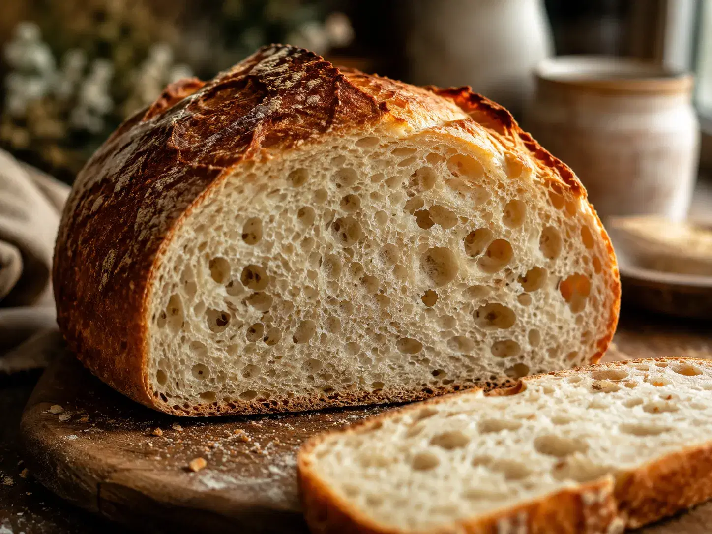 Gluten-free bread with a real open crumb