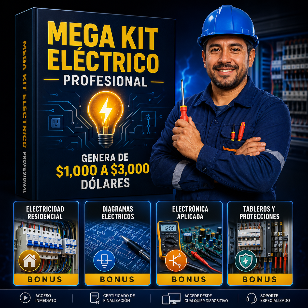 Mega Kit Eléctrico Profesional