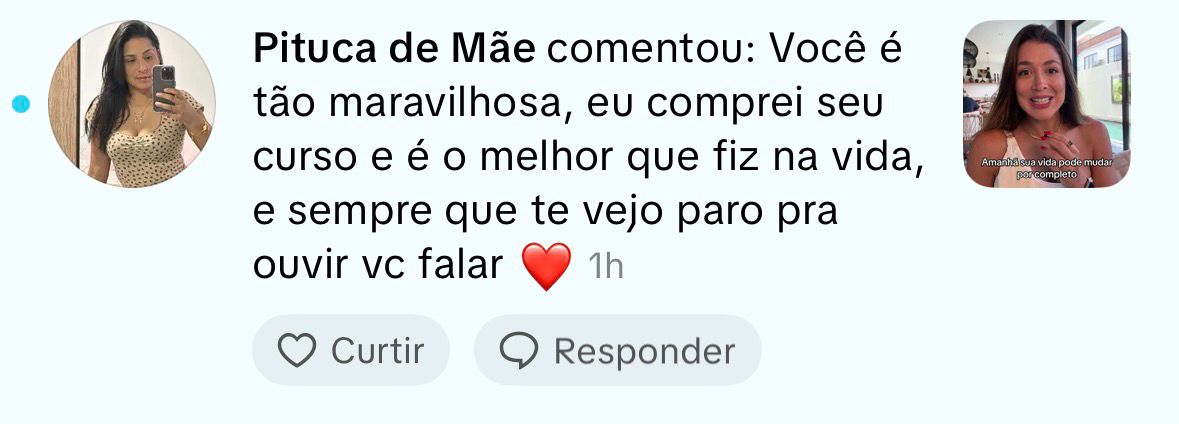 Depoimento de aluna