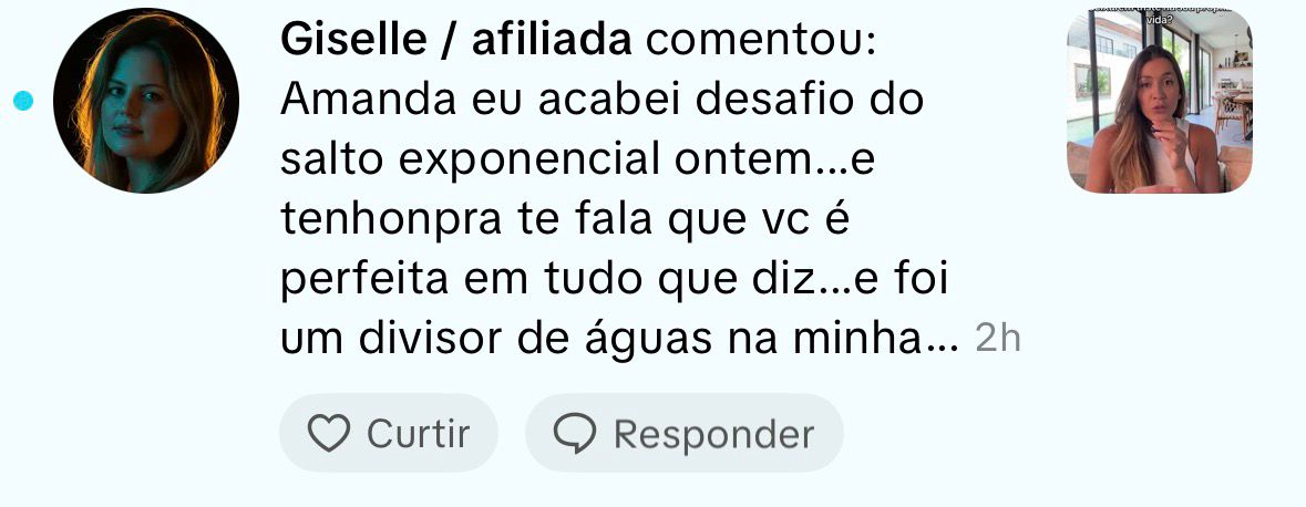 Depoimento de aluna