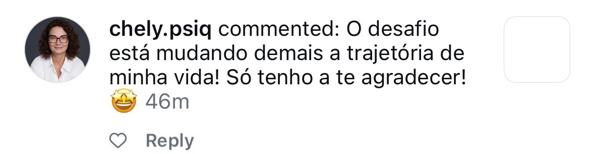 Depoimento de aluna