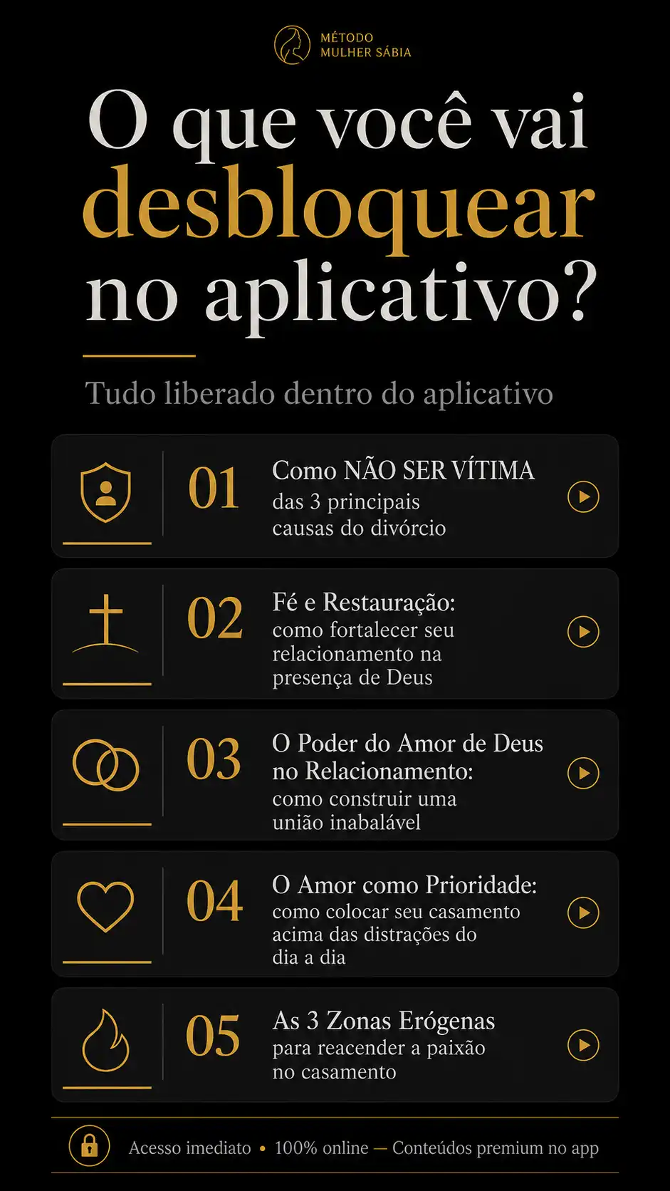 O que você vai receber