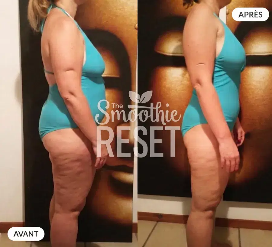 Catherine — avant / après après 21 jours avec The Smoothie Reset