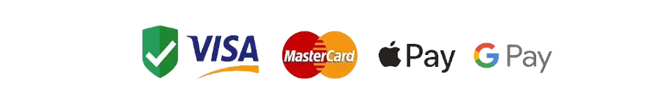 Paiement sécurisé · Visa · Mastercard · Apple Pay · Google Pay