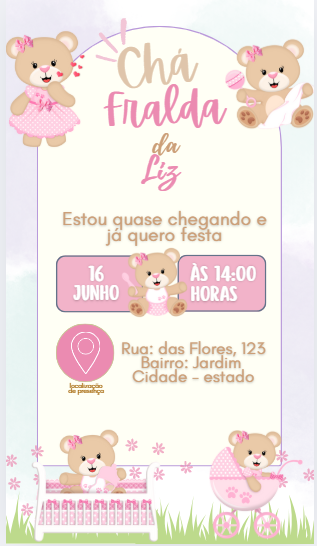 Chá Fralda Menina