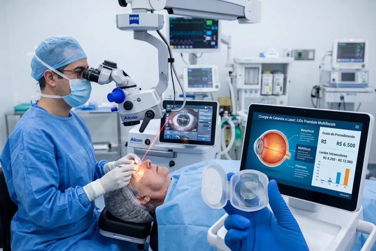 Tecnologia utilizada na cirurgia de catarata premium