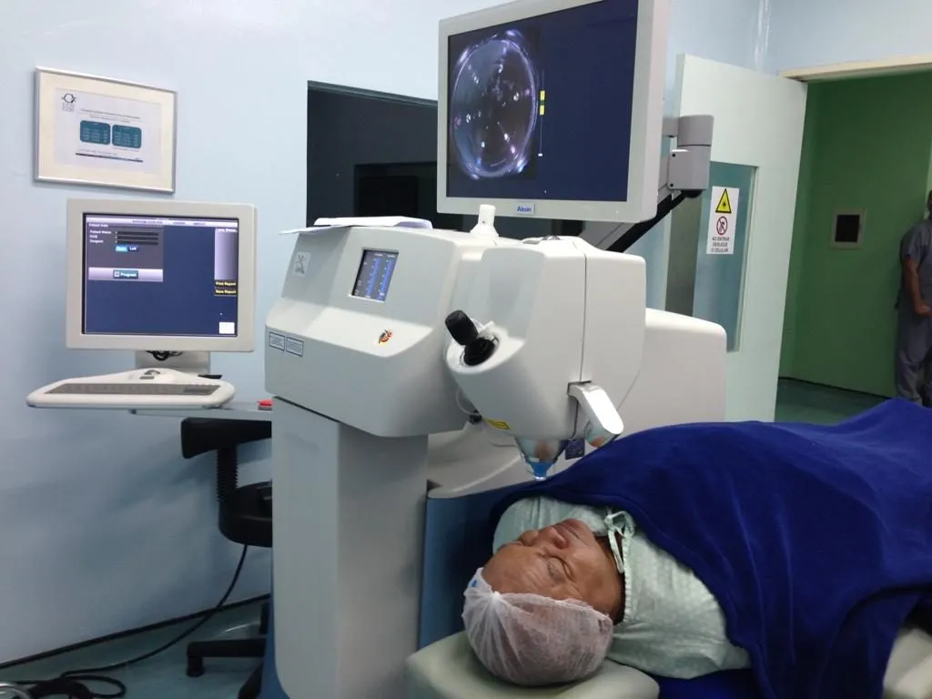 Equipamento utilizado na cirurgia de catarata premium