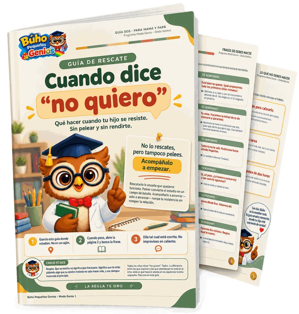 Guía SOS para mamá: cuando dice no quiero