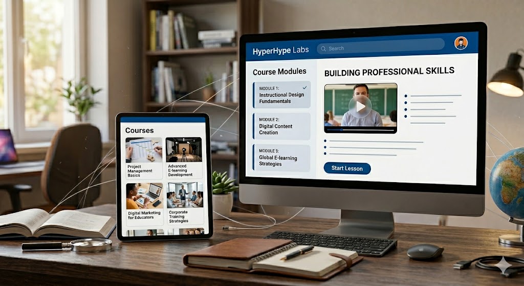 Preview of our learning platform and courses