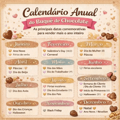 Bônus 05 — Calendário Anual do Buquê de Chocolate