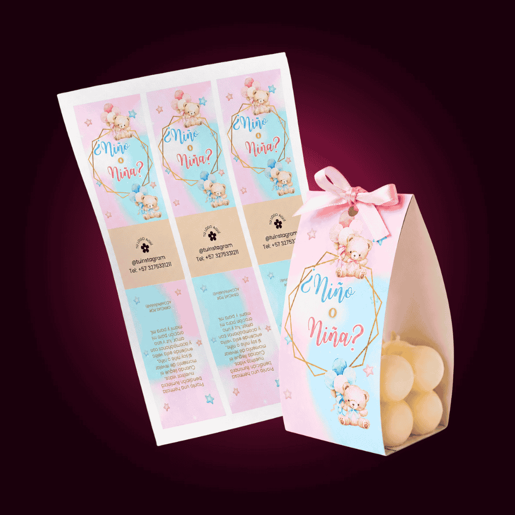 Plantilla rosa editable en Canva