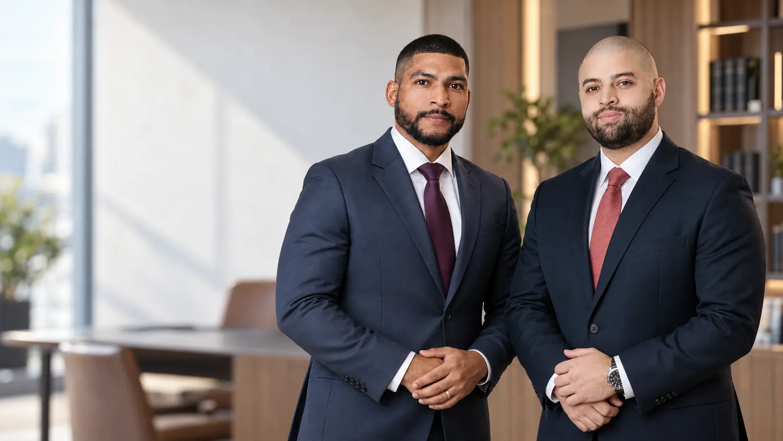 Equipe do GF Advogados: Dr. Felipe Ferreira e Dr. Samuel Lucio Gomes, advogados do escritório em Paulínia/SP
