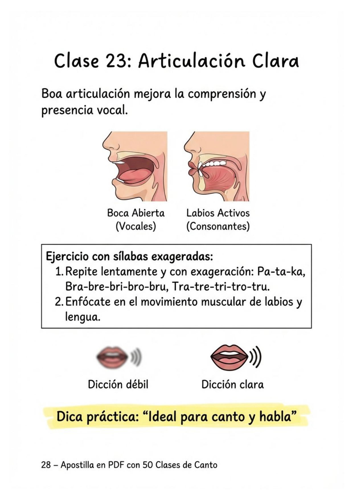 Clase 23: Articulación Clara
