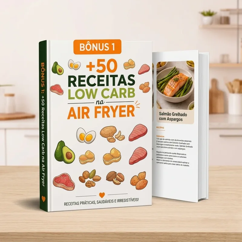 +50 Receitas Low Carb na Air Fryer