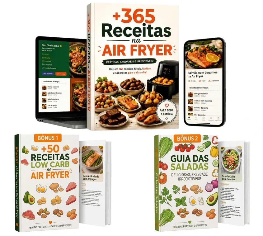 Mosaico com prévia das receitas extras