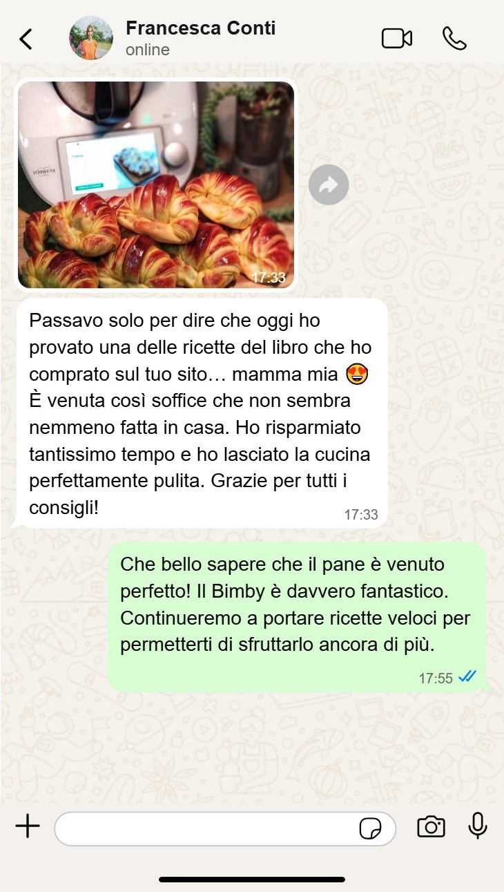 Depoimento de cliente que comprou o ricettario 297 ricette keto per il Bimby