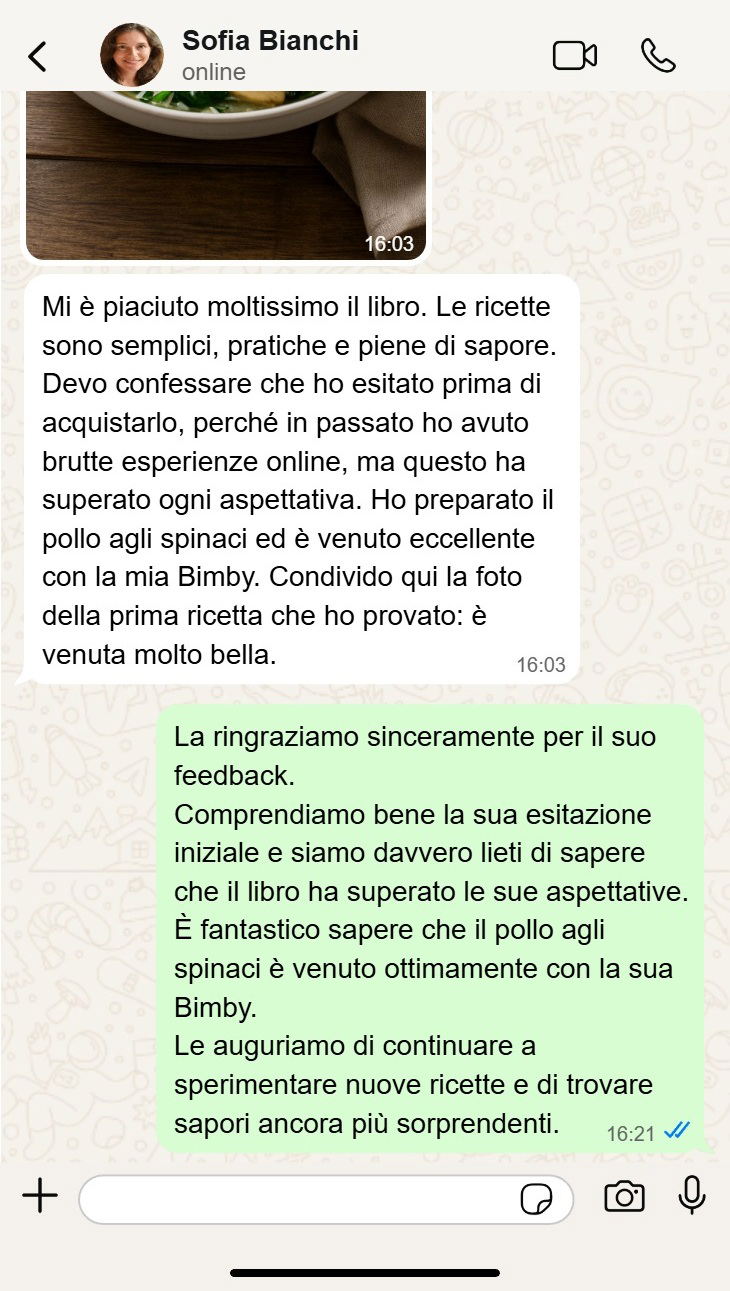 Depoimento de resultado com as receitas keto para Bimby