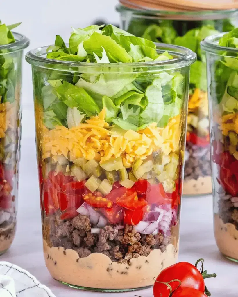Ensaladas frescas en frasco y aderezos caseros