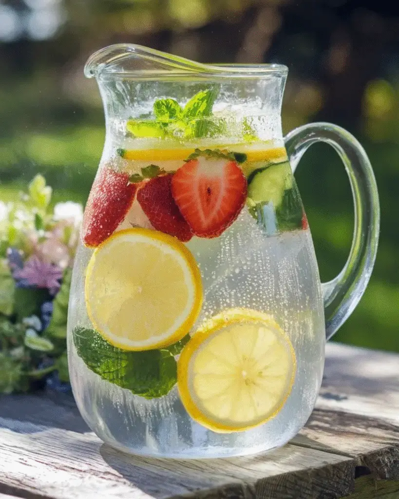 E-book digital con 15 recetas de aguas saborizadas