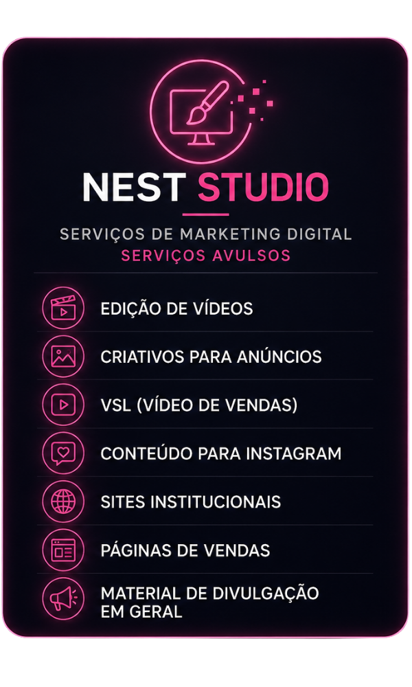 Serviços avulsos NEST Studio