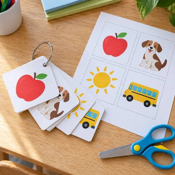 Schede, carte e giochi di inglese stampati
