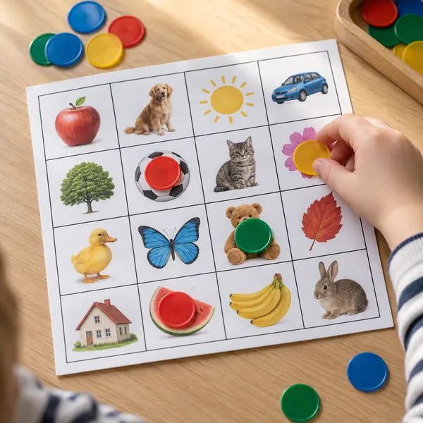 Schede, carte e giochi di inglese stampati