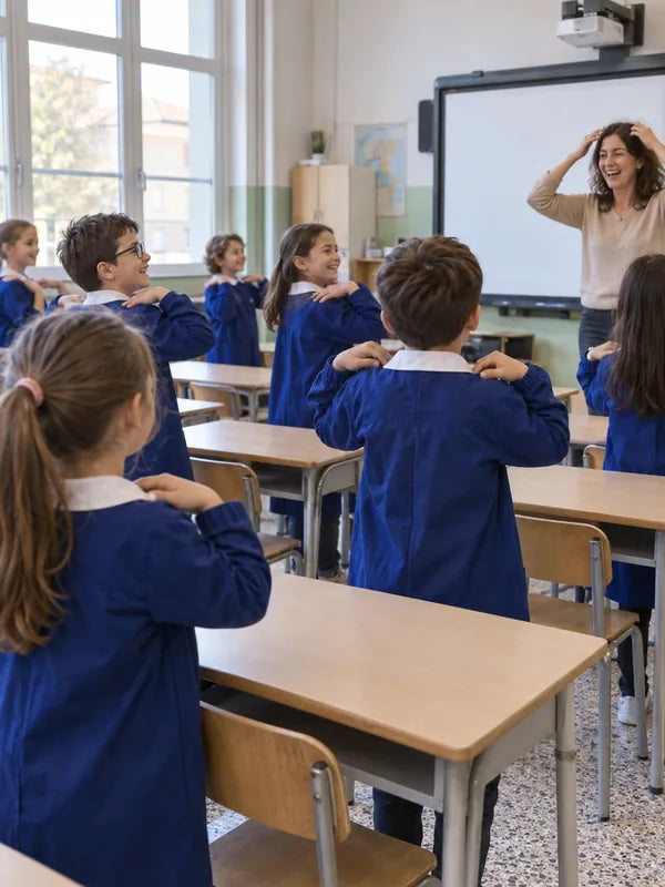 Una classe che gioca e parla in inglese