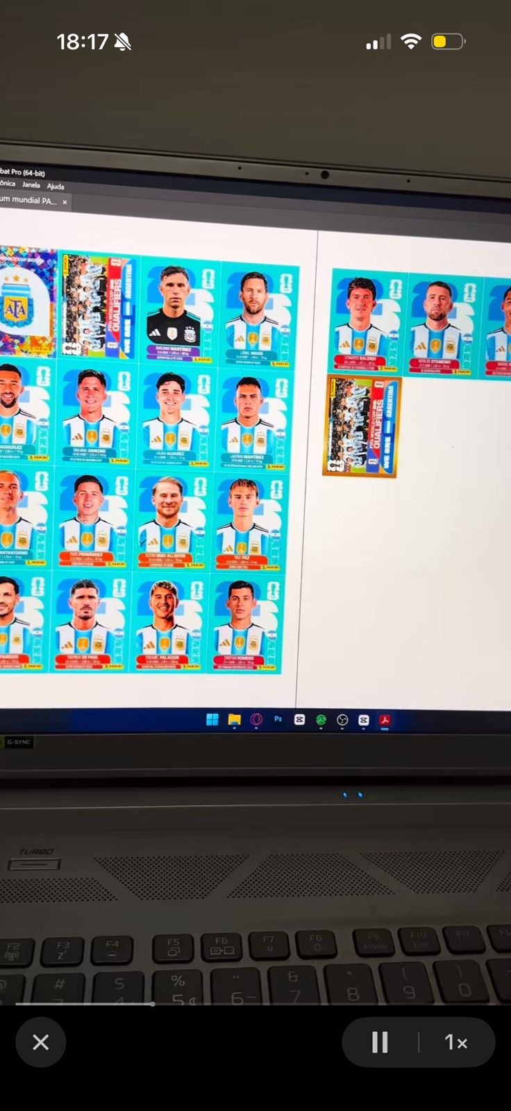 Figurinhas da Copa 2026 impressas