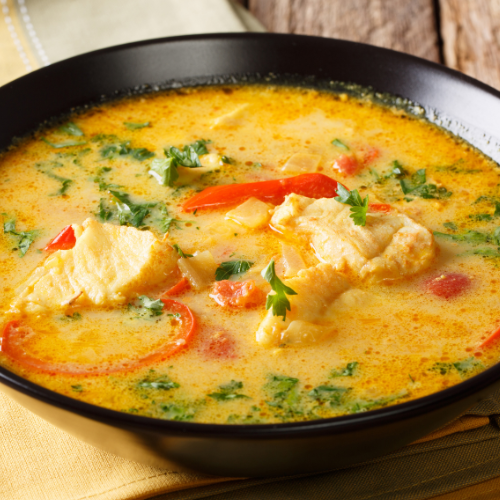 Moqueca de Peixe com Leite de Coco